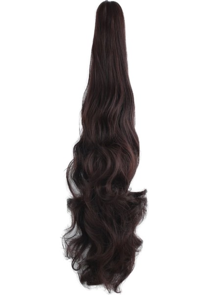 Tokalı Dalgalı At Kuyruğu - Koyu Kahve modelleri