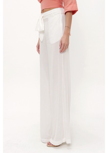 Ekru Desenli bol Kesim viskon pantolon 41250 modelleri
