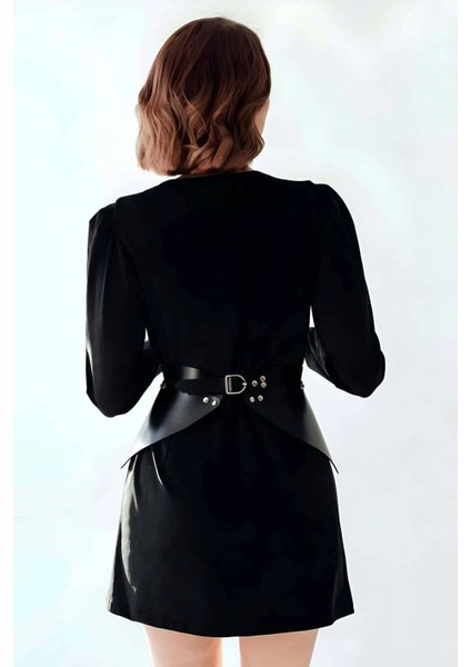 Şık Kadın Kemer, Tarz Kadın Kemer, Elbise Üstü Deri Korse Kemer - APFT873 fırsatları