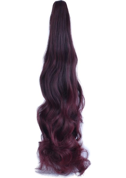 Tokalı Dalgalı At Kuyruğu - Koyu Kızıl modelleri