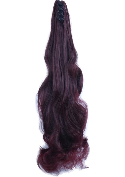 Tokalı Dalgalı At Kuyruğu - Koyu Kızıl fırsatları