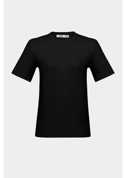 Premium Pamuklu Oversize Bisiklet Yaka Kısa Kol Tişört