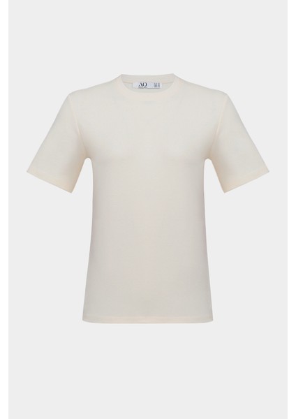 Premium Pamuklu Oversize Bisiklet Yaka Kısa Kol Tişört