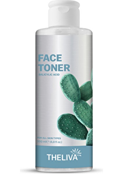 Kaktüs Özlü Tonik Salisilik Asit ile Gözenek Karşıtı Etki 200 ml Karma Ciltler İçin