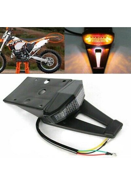 2x Motosiklet Arka Çamurluk Fren Kuyruğu Işık Plaka Lambaları Kir Bisiklet (Yurt Dışından) modelleri