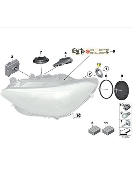 4pcs D1S D3S Xenon Hid Ampul Tutucu Adaptör Adaptör Klipsini Tutan 63117162087 Bmw 1 3 5 7 Serisi X5 X6 Için (Yurt Dışından) fiyatları