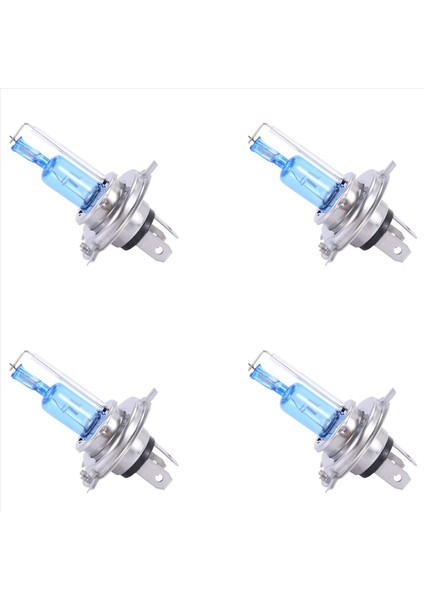 4x H4 35W Xenon Hid Far Halojen Ampul Lambası Hı/lo Işın Süper Beyaz 6000K (Yurt Dışından)