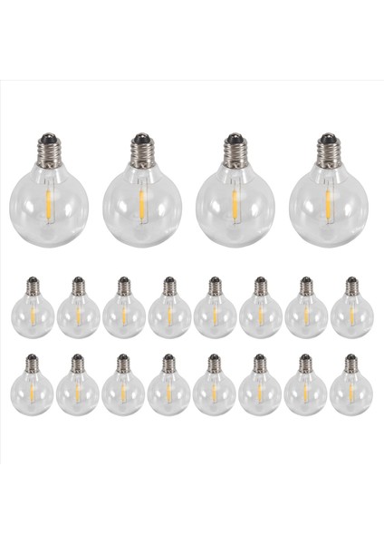 20 Pcs G40 LED Yedek Ampul E12 Vida Taban Yüzüne Döndürülmemiş LED Globe Ampuller Güneş Dize Işıkları Sıcak (Yurt Dışından) fiyatları