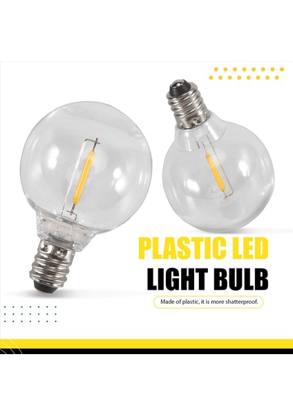 20 Pcs G40 LED Yedek Ampul E12 Vida Taban Yüzüne Döndürülmemiş LED Globe Ampuller Güneş Dize Işıkları Sıcak (Yurt Dışından) indirimleri