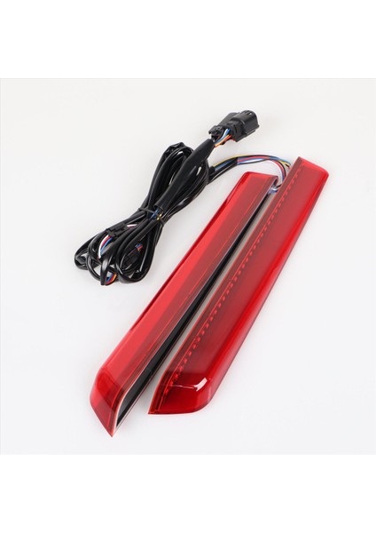 1paır Kırmızı LED Saddlebag Yan Işaretçi Harley Touring Street Glide 2014-2024 Dönüş Sinyal Fren Lambası (Yurt Dışından)