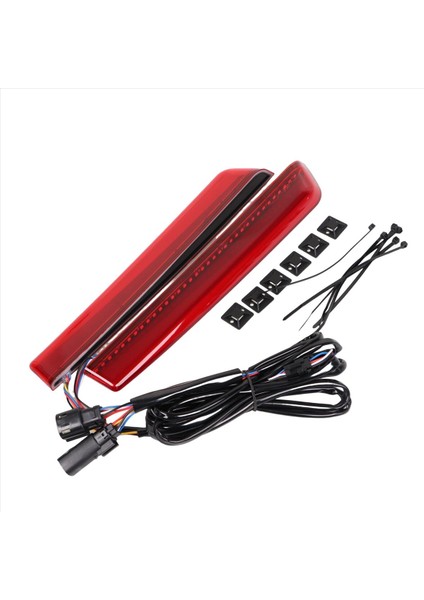 1paır Kırmızı LED Saddlebag Yan Işaretçi Harley Touring Street Glide 2014-2024 Dönüş Sinyal Fren Lambası (Yurt Dışından) fırsatları