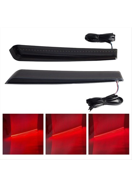 1paır Füme LED Saddlebag Yan Işaretçi Harley Touring Street Glide 2014-2024 Dönüş Sinyal Fren Lambası Için (Yurt Dışından) fırsatları