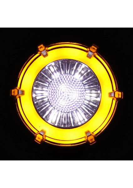 4pcs Motosiklet Dönüş Sinyali Değiştirilmiş LED Iki Renkli Dairesel Flama Dönüş Sinyali Göstergesi Gündüz Çalışma Işıkları (Yurt Dışından) indirimleri