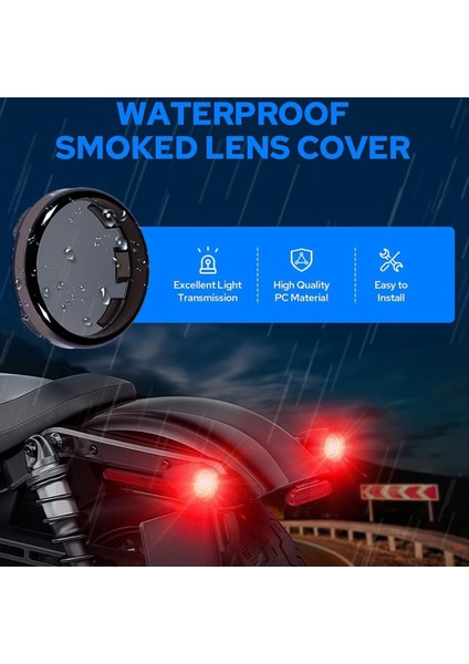 LED Turn Sinyalleri Ampuller 2 Inç Ön Arka Siyah Bitiş Işıkları Tur Tur Softail Motosiklet (Yurt Dışından) fırsatları