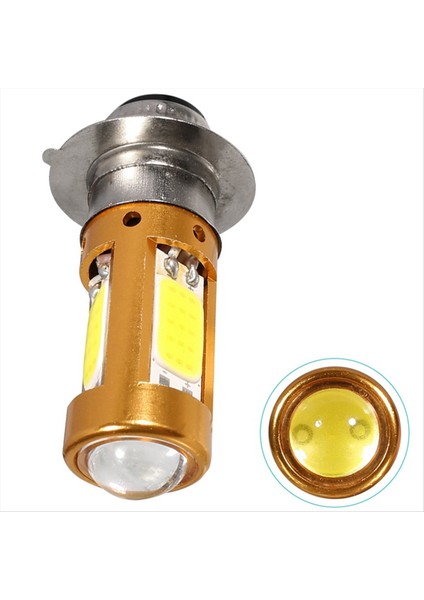 4x H6M PX15D P15D LED Farlar Mottifer Scooter Moped Kafa Işık Lambası Için Hi-Lo Işın Ampulü Beyaz 1500LM 12-30V (Yurt Dışından) fırsatları