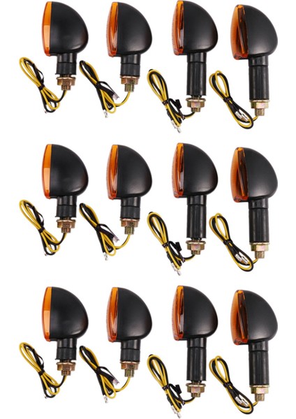 6x Evrensel 12V Motosiklet Turn Sinyal Göstergesi Işık Ön Arka Yanıp Szojen Işık Yanıp Sönen Honda Suzuki Için Flaş (Yurt Dışından)