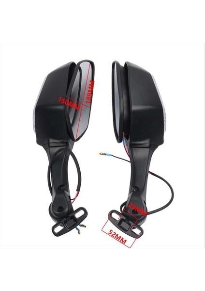 Kawasaki Ninja Için LED Turn Sinyalleri Işıkları ile Motosiklet Dikizli Aynalar 400 650 ZX-10R ZX10R (Yurt Dışından) modelleri