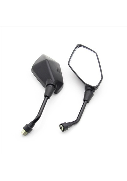 Evrensel 4pcs Motosiklet Büyük Boyut Boyut Ayna Siyah Motosiklet Krom Scooter Dikiz Arka Görünüm Yan Ayna 8mm (Yurt Dışından) modelleri