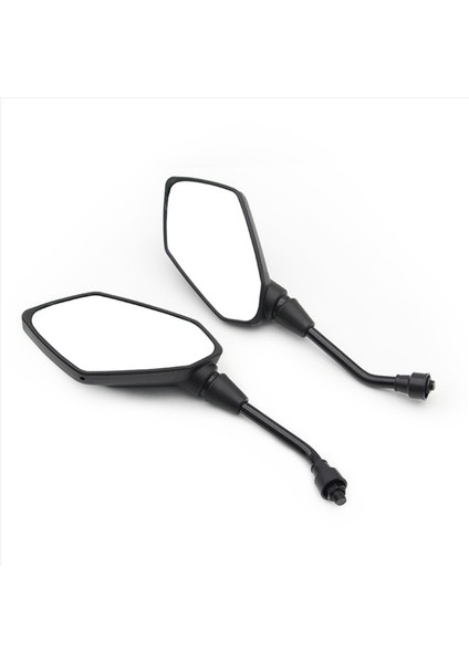 Evrensel 4pcs Motosiklet Büyük Boyut Boyut Ayna Siyah Motosiklet Krom Scooter Dikiz Arka Görünüm Yan Ayna 8mm (Yurt Dışından) fırsatları