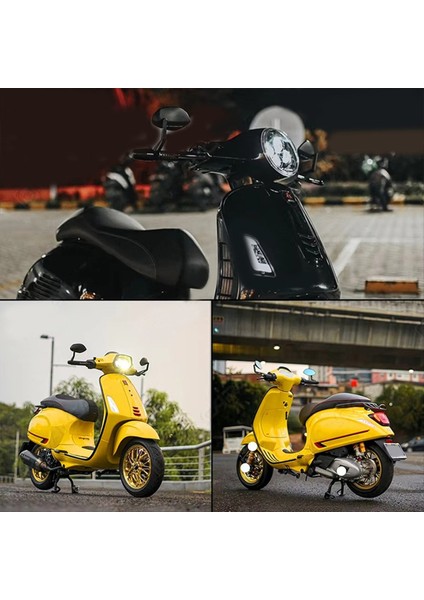 Vespa Sprint Için 150 S150 GTS300 Gtv Ra Motosiklet Gidon Aynaları Dik Görünüm Ayna Siyah (Yurt Dışından) fırsatları