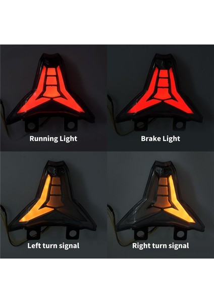 Motosiklet LED Arka Işıklar Arka Fren Işığı Dönüş Sinyalleri Kawasaki ZX10R Ninja 2016-2018 Z1000 2014-18 (Yurt Dışından) modelleri