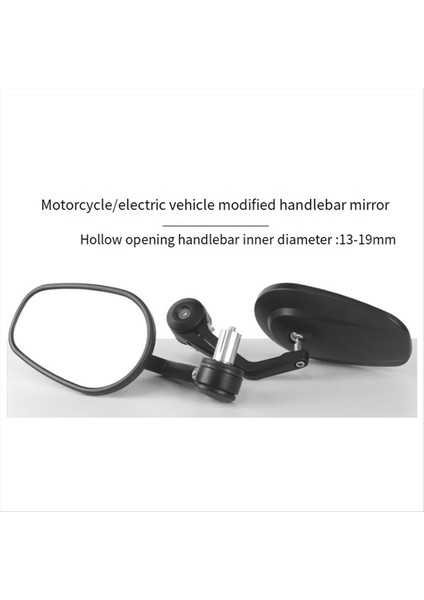 Evrensel Motosiklet 22MM Gidon Dikiz Aynası Oval Reflektör Ayna Modifikasyon Aksesuarları B (Yurt Dışından) modelleri