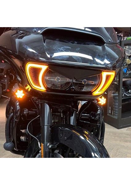 Harley Road Glide Fltrx Için Özel Fltrxs Cvo Ultra Fltru 2015-2023 Motosiklet Far Havalandırma LED Gösterge Yan Işıkları (Yurt Dışından) modelleri