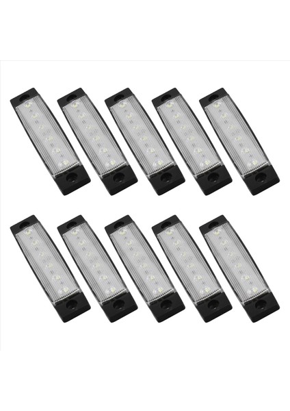 10 Adet Deniz Teknesi Işıkları, 12V 24V Su Geçirmez Tekne Iç Navigasyon Şeridi Işık Güverte Transom Adım Kokpit Aydınlatması, E (Yurt Dışından) fiyatları