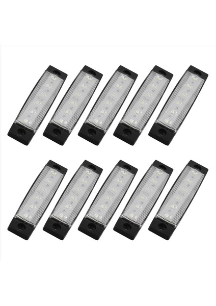 10 Adet Deniz Teknesi Işıkları, 12V 24V Su Geçirmez Tekne Iç Navigasyon Şeridi Işık Güverte Transom Adım Kokpit Aydınlatması, E (Yurt Dışından) modelleri