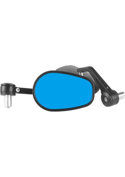 Evrensel Motosiklet 22MM Gidon Dikiz Aynası Oval Reflektör Ayna Modifikasyon Aksesuarları A (Yurt Dışından)
