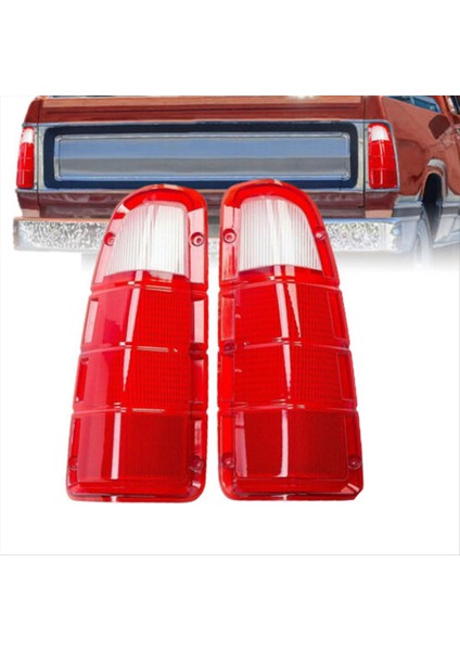 Dodge Truck Plymouth Power Wagon 1972-1980 Için Dodge Kamyonu Için Kırmızı Kabuk 1pair Arka Kuyruk Lens Kırmızı Kabuk Araç Stop Toprak Lambası Lamba Muhafazası (Yurt Dışından) fiyatları