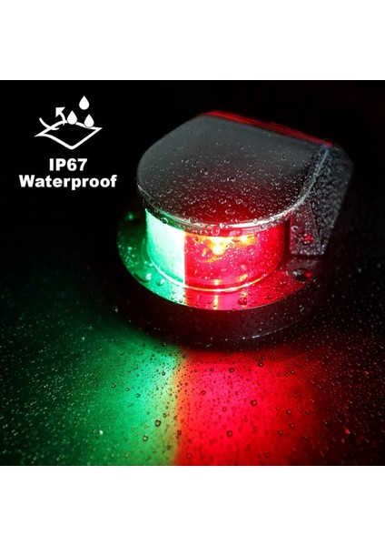 Yay Gezinme Işığı, Deniz LED Navigasyon Işığı, Yat Işık Tekne Işık Uyarı Işığı Pontoons Için, Tekneler Gümüş (Yurt Dışından) modelleri