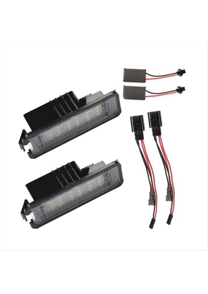 Vw Golf Için Araba LED Ledi Pumler Numarası Plaka Işık Kiti 4/5/6 Polo (9n 6r) 2000-2014 Lhd Canbus Hata Bilgi Üzerine (Yurt Dışından)