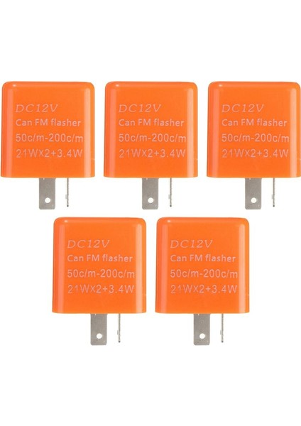 10X 2 Pin Motosiklet Hızı Ayarlanabilir LED Sinyal Göstergesi Flaşör Rölesi 12V (Yurt Dışından)