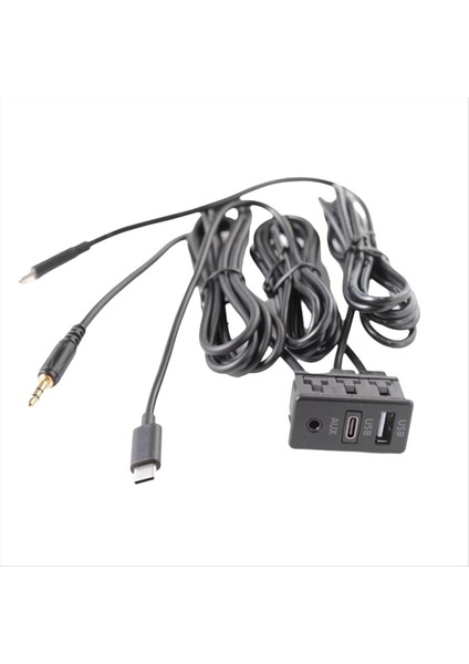Araba Android Navigasyon Makinesi Aux Panel Çift Tip-C+Aux Giriş Usb+Aux Arayüz Paneli Uzatma Kablosu Adaptör Paneli (Yurt Dışından) indirimleri