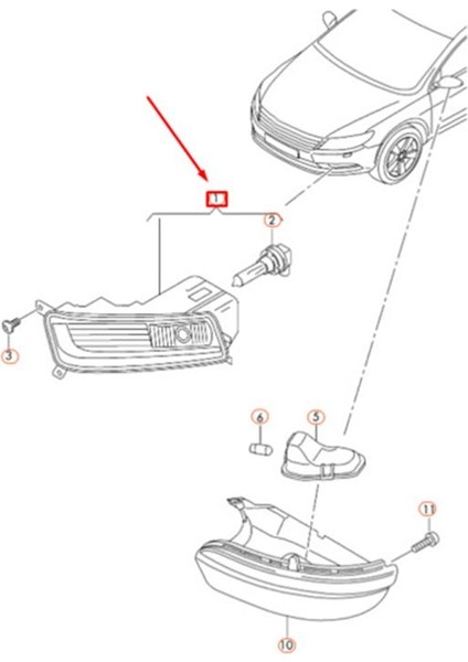 1paır 3C8941699 3C8941700 Vw Passat cc Için Ön Tampon Sis Farkı Düzenleme 2012-2017 Halojen Ampullü Sis Lambası (Yurt Dışından)