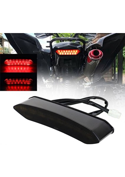 Motosiklet Kuyruk Işığı Atv Plajı Bisiklet Kuyruk Işığı 12V Yamaha Raptor Için LED Kuyruk Işığı 700 2006-2018 Siyah (Yurt Dışından) fırsatları