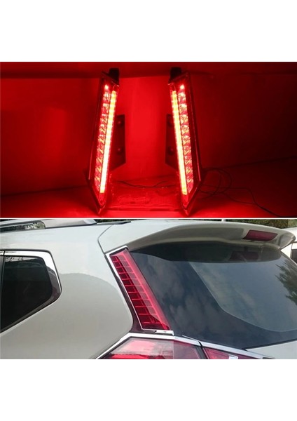 Araba 3 Arada Fonksiyonlar LED Arka Sis Lambası Fren Lambası Dinamik Dönüş Sinyali Sütun Işığı Nissan X-Trail T32 2014-2020 (Yurt Dışından) indirimleri