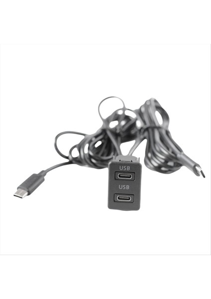 Araba Android Navigasyon Makinesi USB Arayüz Paneline Çift Tip C Girişi Uzatma Kablosu Adaptör Panel (Yurt Dışından) fiyatları