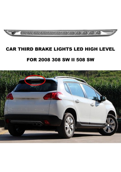Araba Üçüncü Fren Işıkları LED Seviye 9600412680 6351LX Peugeot 2008 308 Sw Iı 508 Sw Citroen C4 Picasso Iı Ds6 Araç (Yurt Dışından) fiyatları