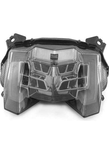 Motosiklet LED Fren Kuyruk Işığı Dönüş Sinyali Sinyal Yamaha MT09 FZ09 Mt-09 Fz-09 2017-2020 Füme Siyah (Yurt Dışından)