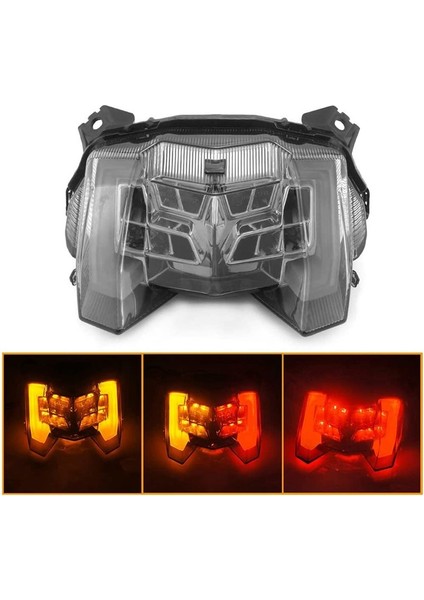 Motosiklet LED Fren Kuyruk Işığı Dönüş Sinyali Sinyal Yamaha MT09 FZ09 Mt-09 Fz-09 2017-2020 Füme Siyah (Yurt Dışından) fiyatları