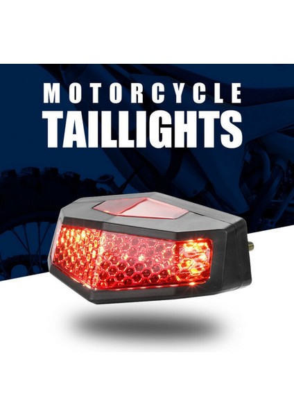 5 Arada 1 Motosiklet LED Sinyalleri Arka Kuyruk Frenli Işık Plakası Universal Red Durdur (Yurt Dışından) indirimleri