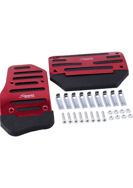 2pcs Evrensel Kaymaz Otomatik Gaz Freni Pedal Pedalı Kapak Araba Aksesuarları (Yurt Dışından)