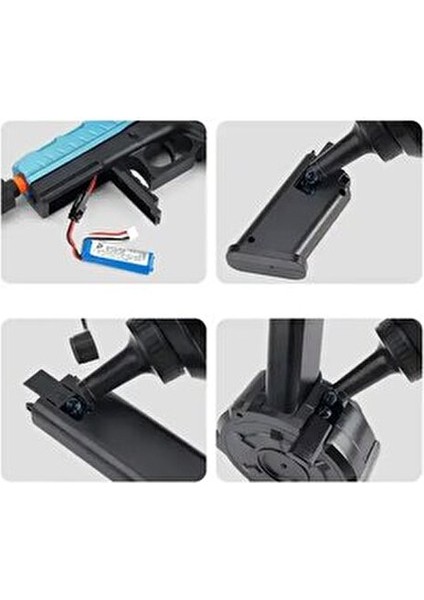 Liva Oyuncak Şarjlı Su Boncuğu Tabancası Uzun Menzil ve Çift Atış Modu ile Eğlenceli Oyunlar