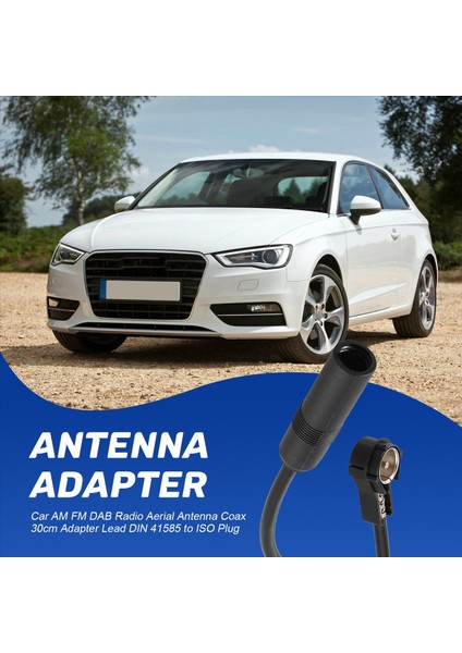Araba Am Fm Dab Radyo Hava Anten Coax 30CM Adaptör Kurşun Din 41585 Audi Koltuğu Skoda Smart Vw Ford Için Iso Fiş (Yurt Dışından) fırsatları
