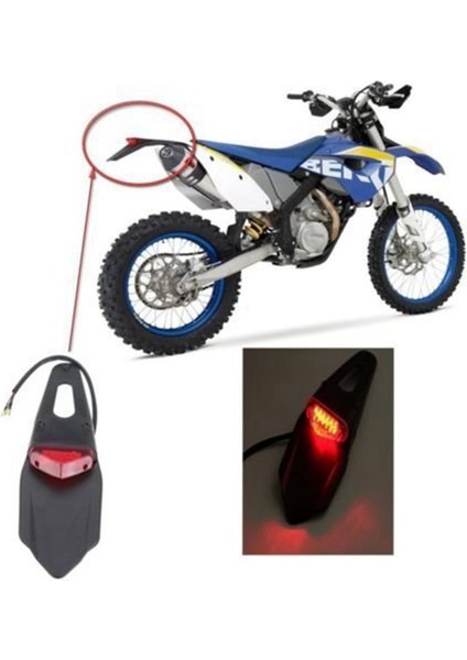 2x Arka Çamurluk LED Fren Kırmızı Kuyruk Motokros Motokros Xr Crf Klx Enduro Hariç (Yurt Dışından) indirimleri