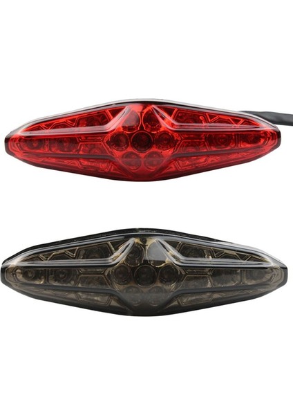 12V LED Kırmızı Kabuk Kuyruk Işığı Harley Cruiser Prens Off-Road Tüm Arazi Plajı Buggy Vintage Fren Işığı (Yurt Dışından) modelleri