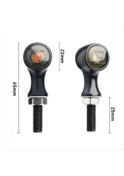 2pcs Motosiklet 12V Turn Sinyal Işığı 4pin Göstergesi Işık Arka Lamba Lambası Fren Lambası Daul Renk Sarı Kırmızı Işık (Yurt Dışından) indirimleri
