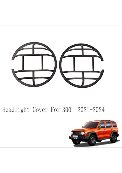 Far Kapağı Kafa Lambası Çerçevesi Far Far Izgara Sisi Tank 300 2021-2024 Için (Yurt Dışından) modelleri